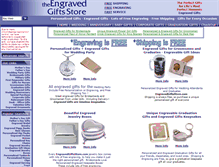 Tablet Screenshot of engravedgiftsstore.com